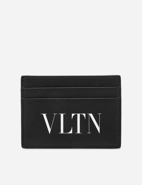 발렌티노 VLTN 레더 카드홀더(블랙&amp;화이트)